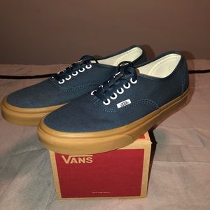 Blue/ tan (authentic style) vans